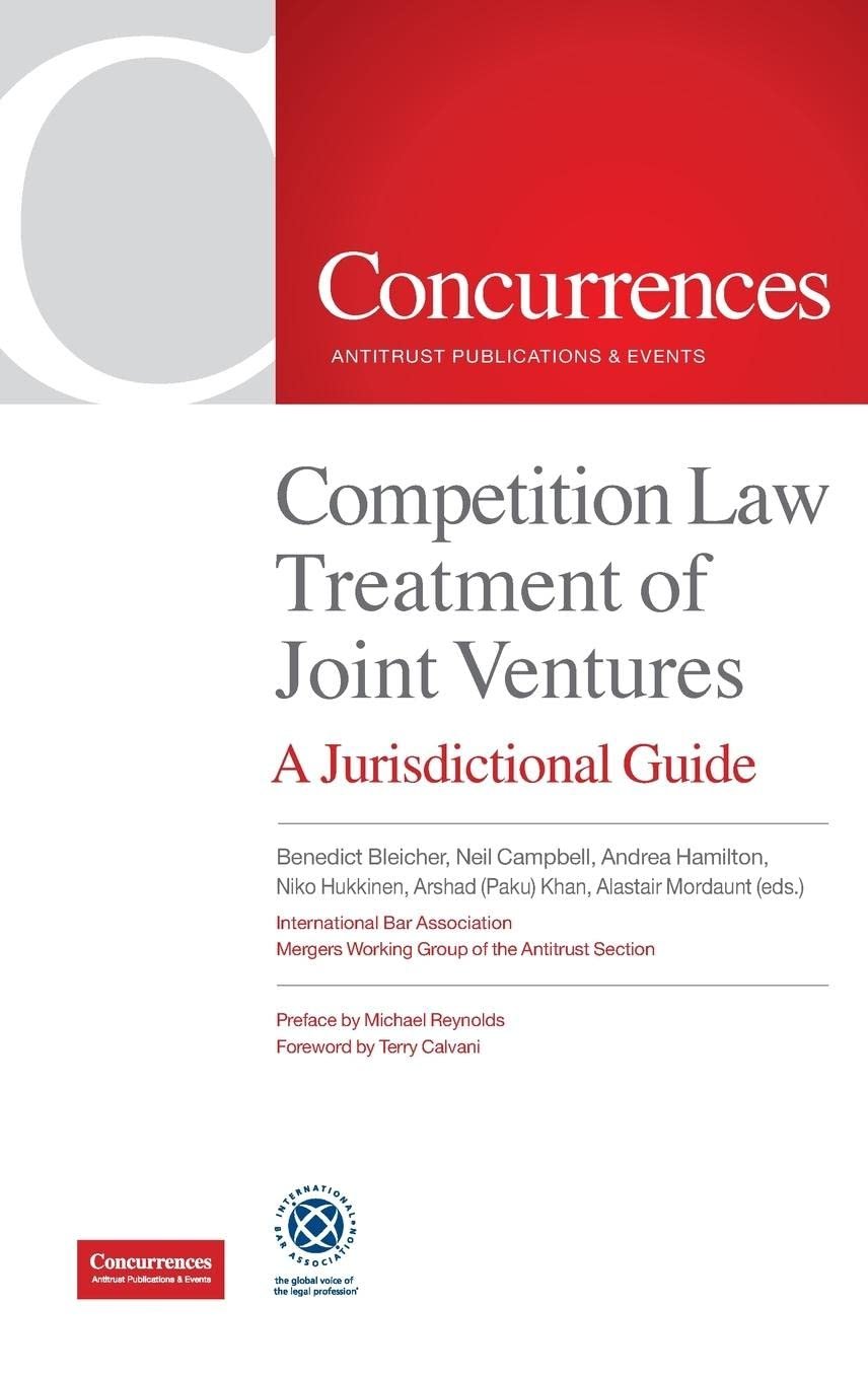 『COMPETITION LAW TREATMENT OF JOINT VENTURES』